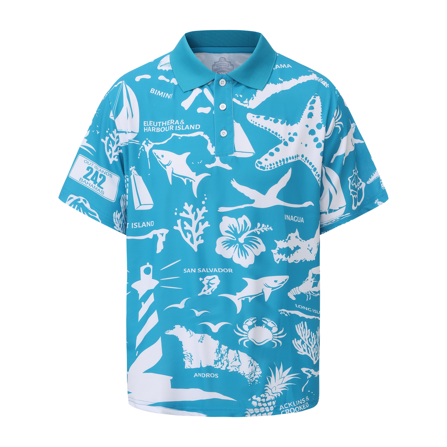 The Paradise Club Unisex Polo - Aquamarine