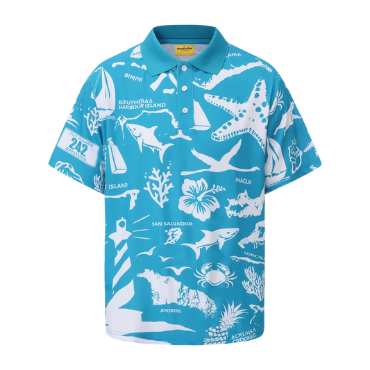 The Paradise Club Unisex Polo - Aquamarine