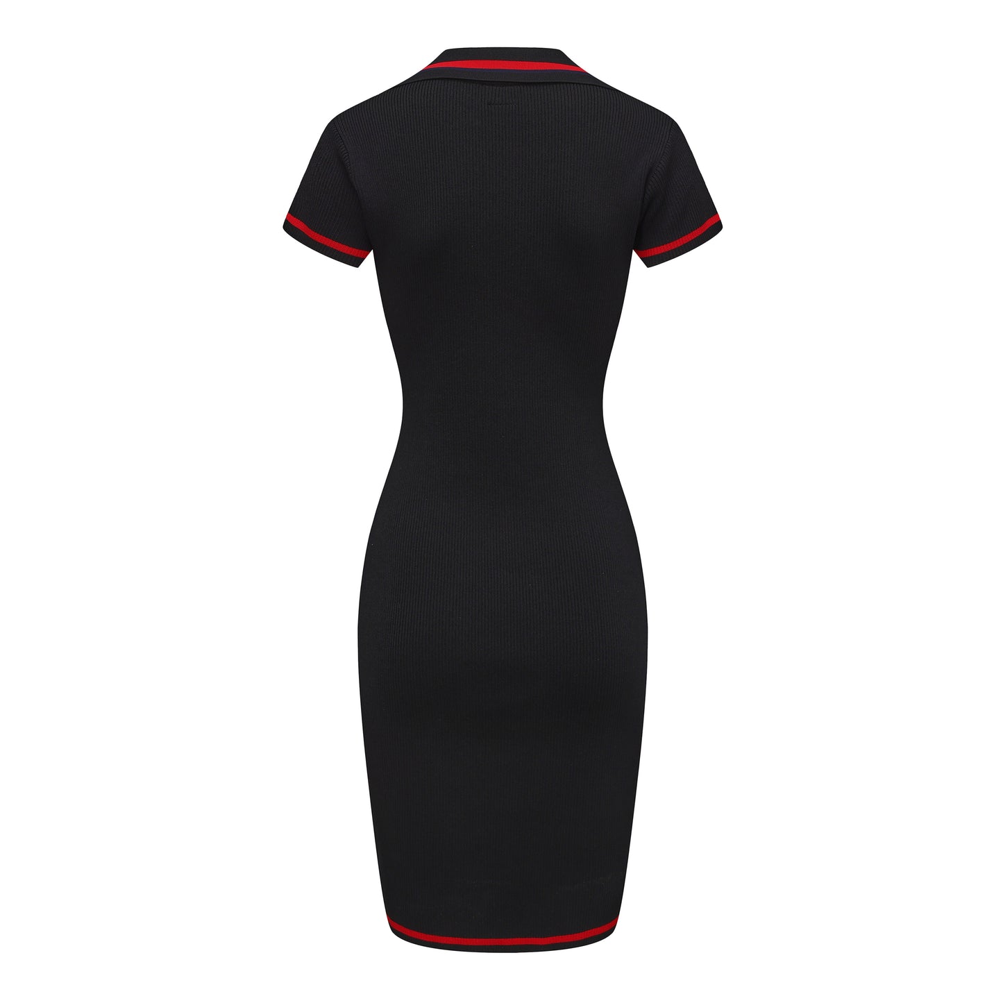 The Digerati Signature Female Polo Dress - Midnight Black