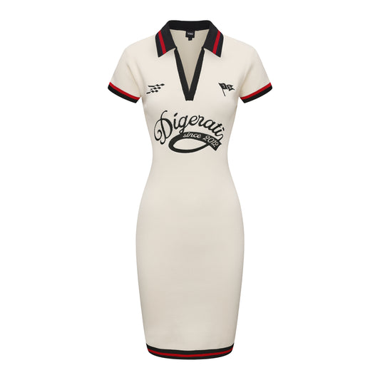 The Digerati Signature Female Polo Dress - Vintage Cream