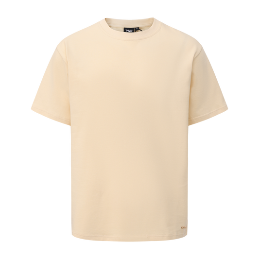 The Icon Premium Basic Tee - Eggshell