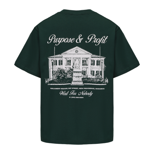 The Purpose & Profit Tee - Hunter Green