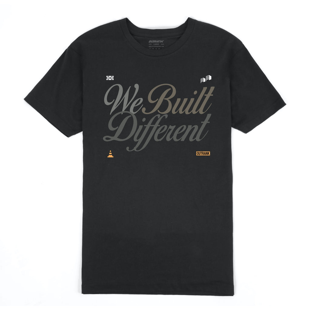 Outrank We Built Different Tee - Black