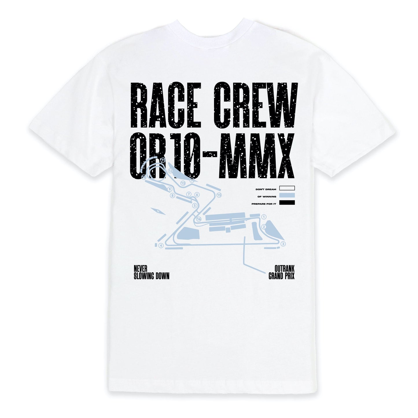 Outrank Race Crew Tee - White