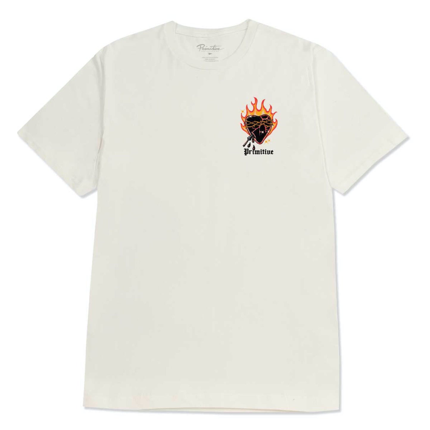 Primitive Flames Tee - Cream