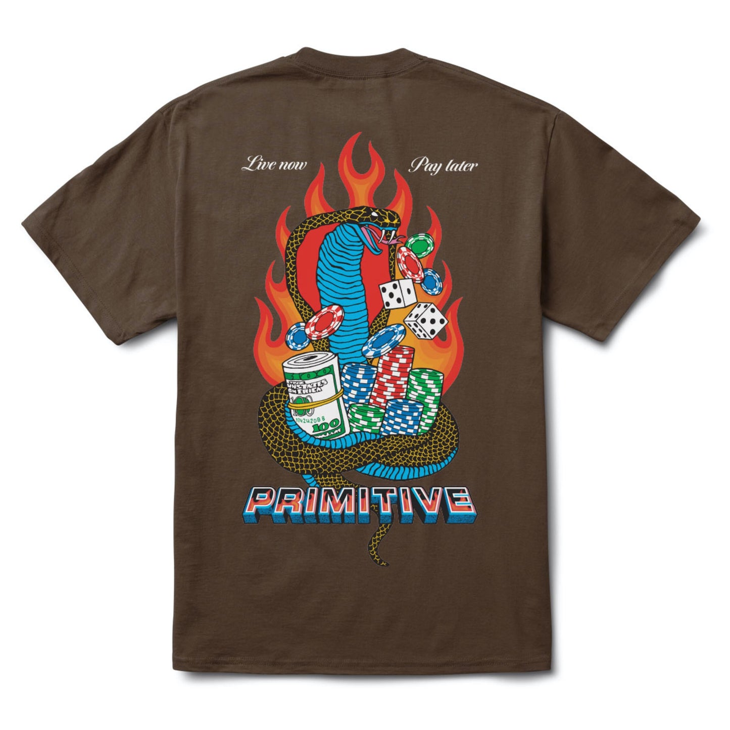 Primitive Cobra Tee - Brown