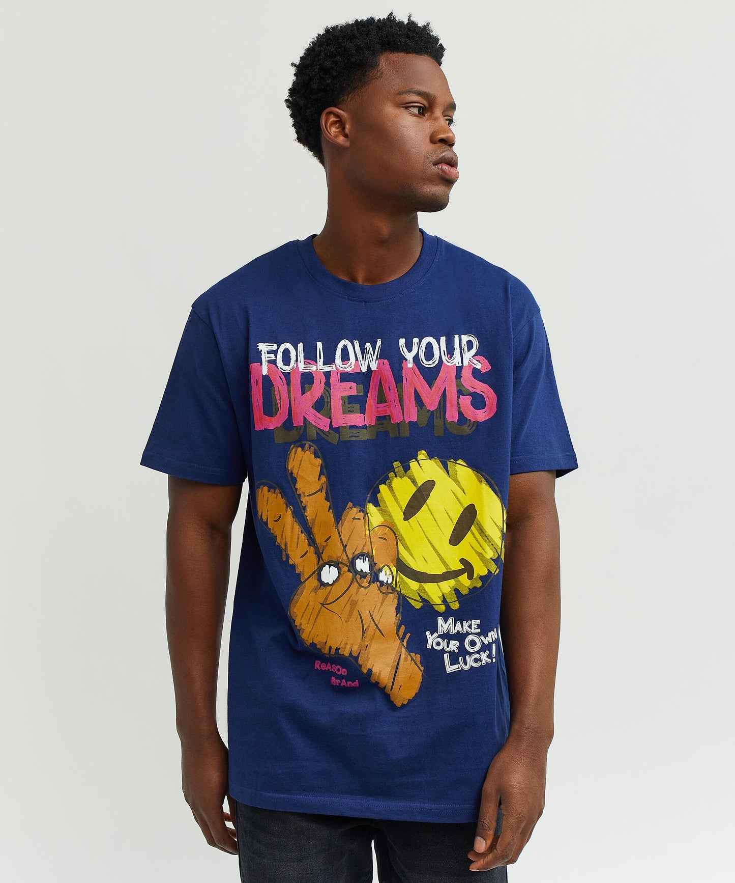 Reason Follow Your Dreams Tee - Royal Blue