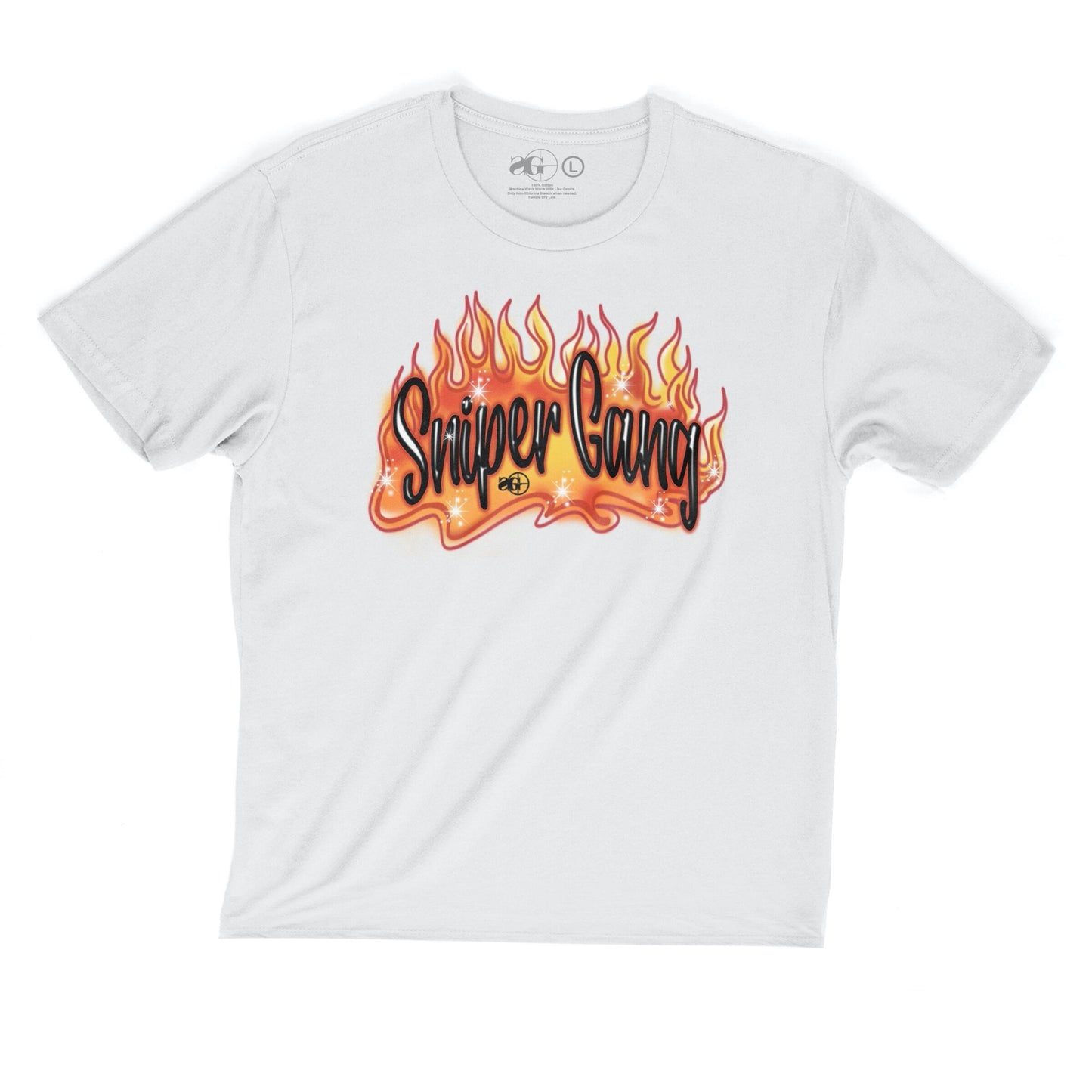 Sniper Gang Sniper Airbrush Tee - White