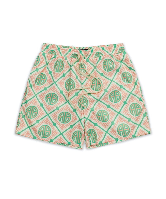 Reason Mosaic Tile Fleece Shorts