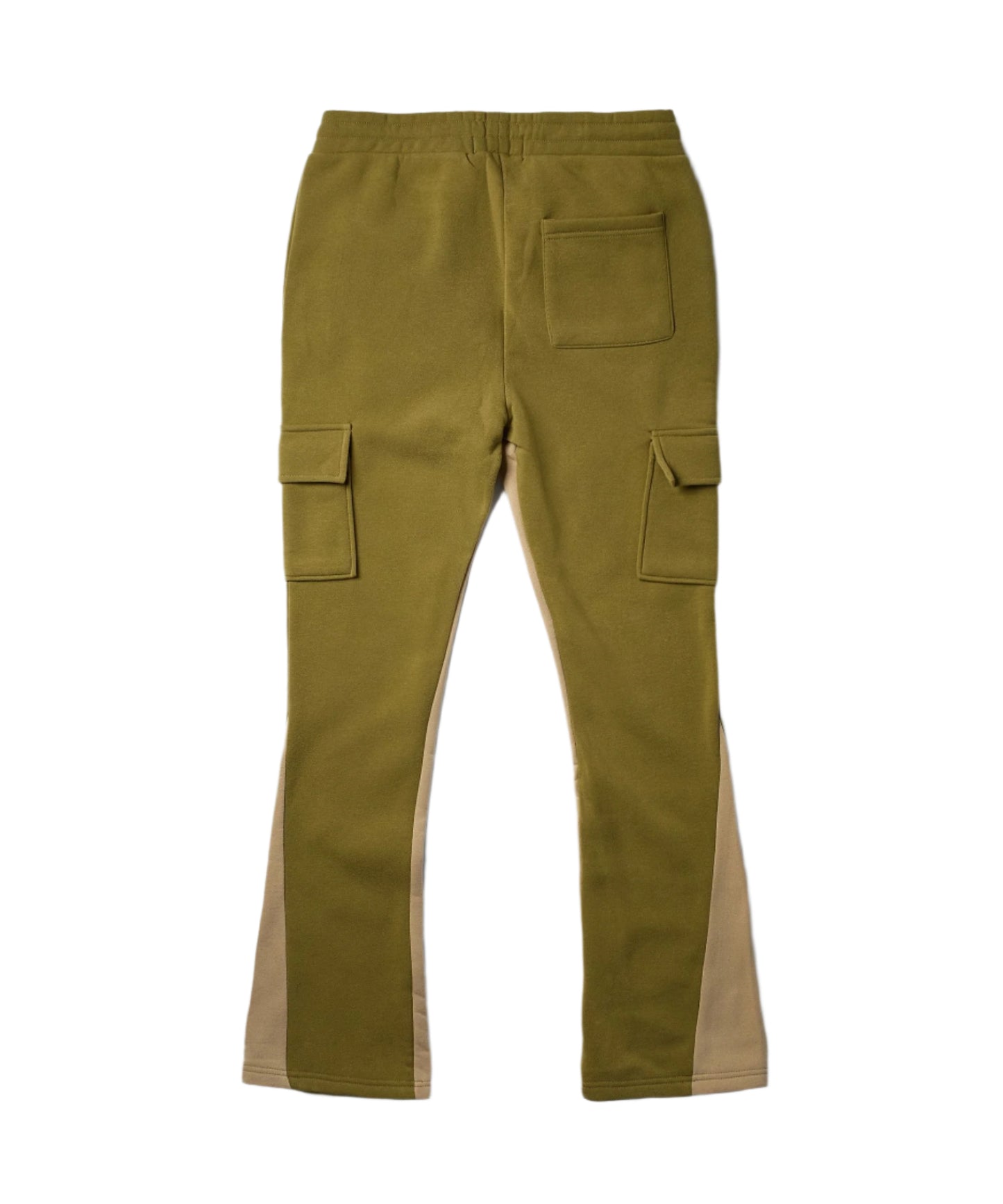 Reason Stacked Fleece Sweatpants - Military Green