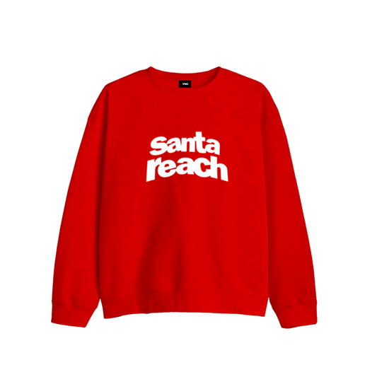 The Limited Edition Santa Reach Crewneck Sweater - Red