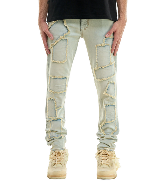 KDNK Mito Denim Pants - Vintage Light Blue