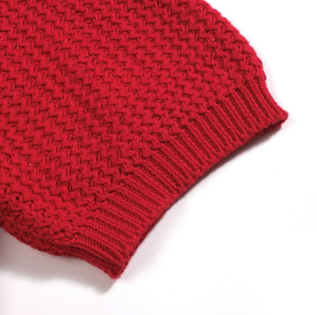 The Premium Mykonos Mesh Knit Polo - Red