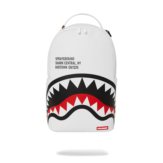 Sprayground Shark Central Backpack - White