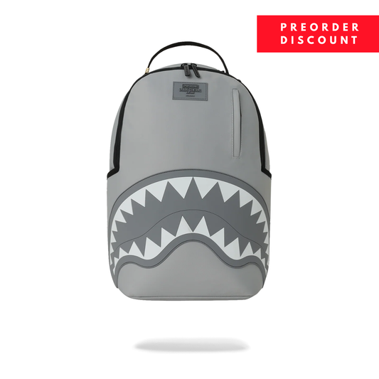 Sprayground Shark Central Tonal Gray Nylon Backpack