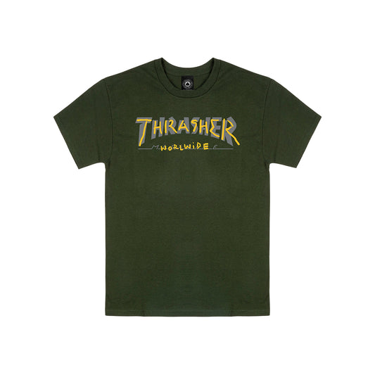Thrasher Trademark Tee - Forest Green