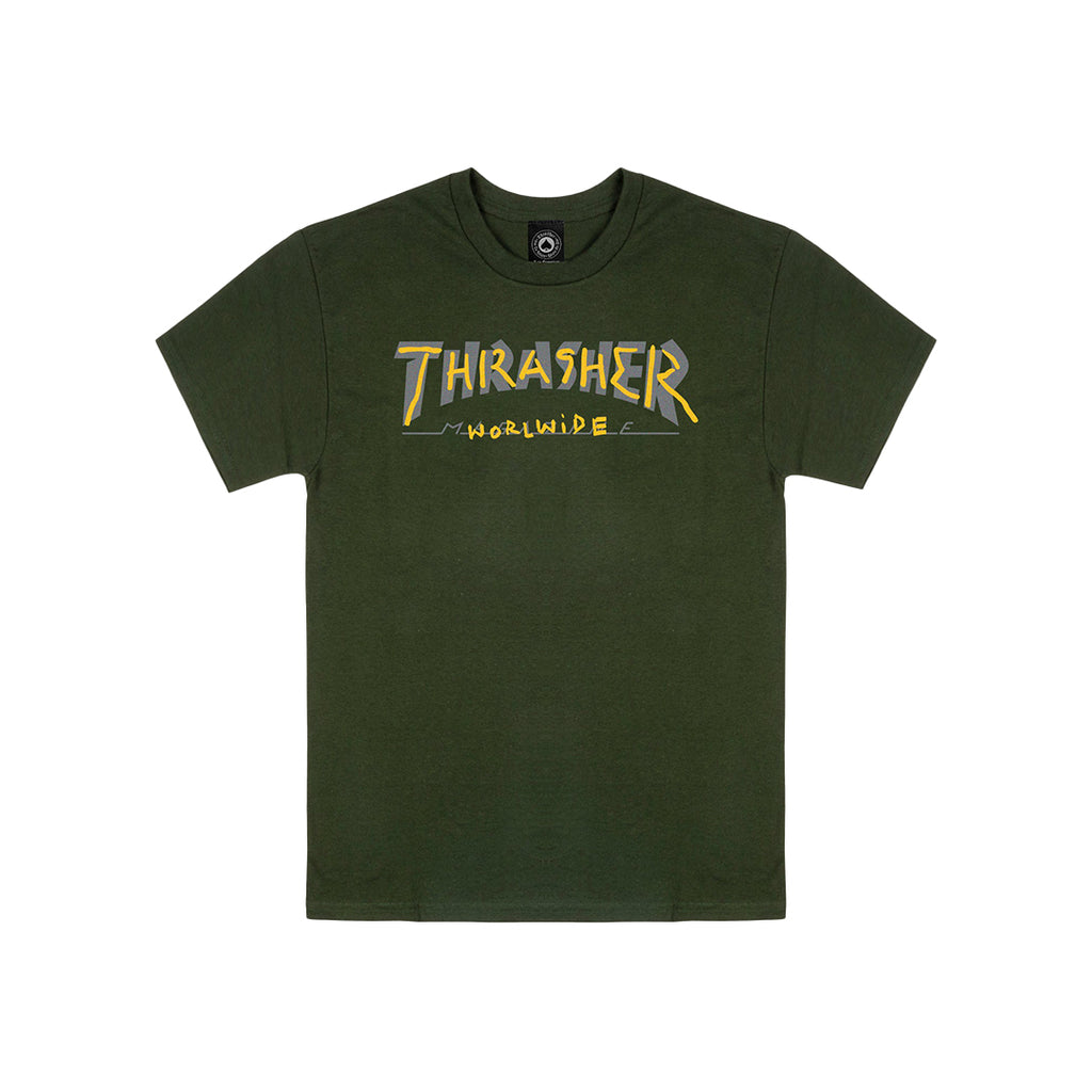 Thrasher Trademark Tee - Forest Green