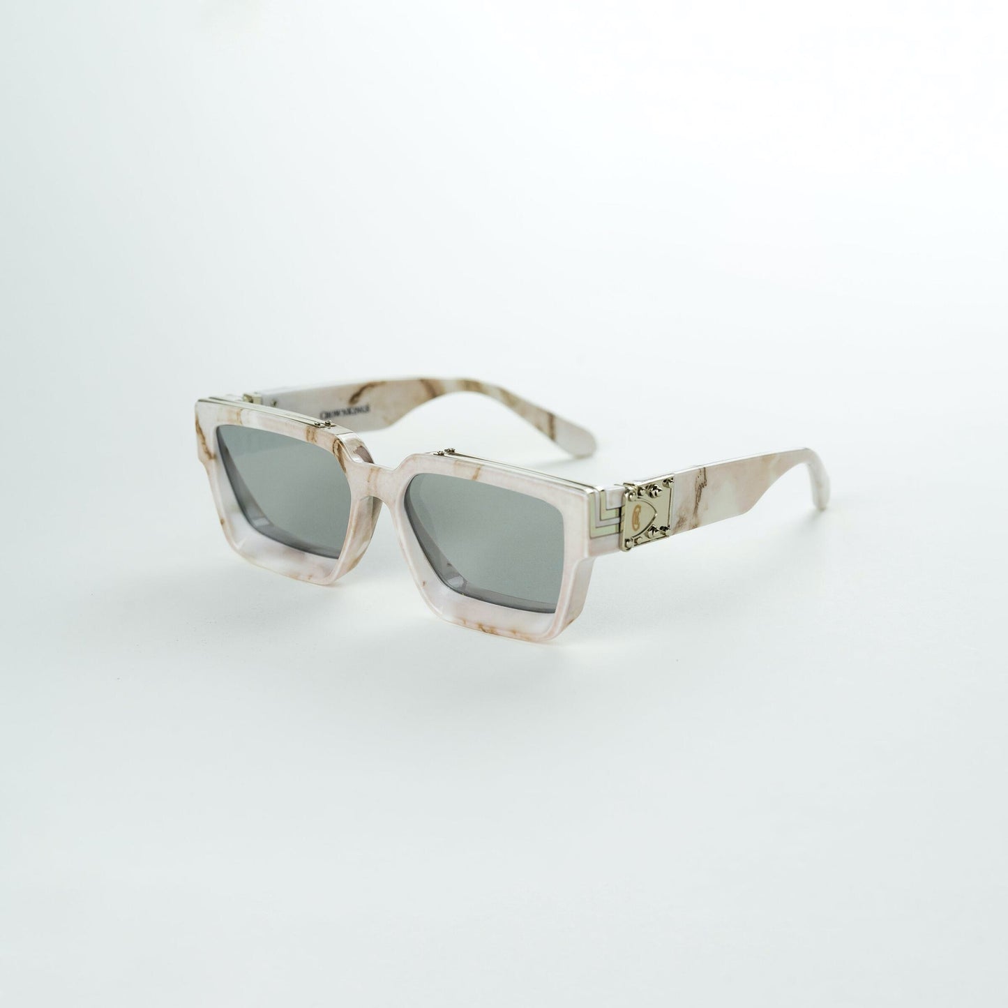 Crown Kings The Billionaires Sunglasses - Marble/Silver