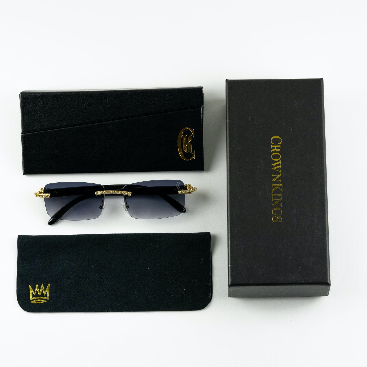 Crown Kings The Player Iced Sunglasses - Black