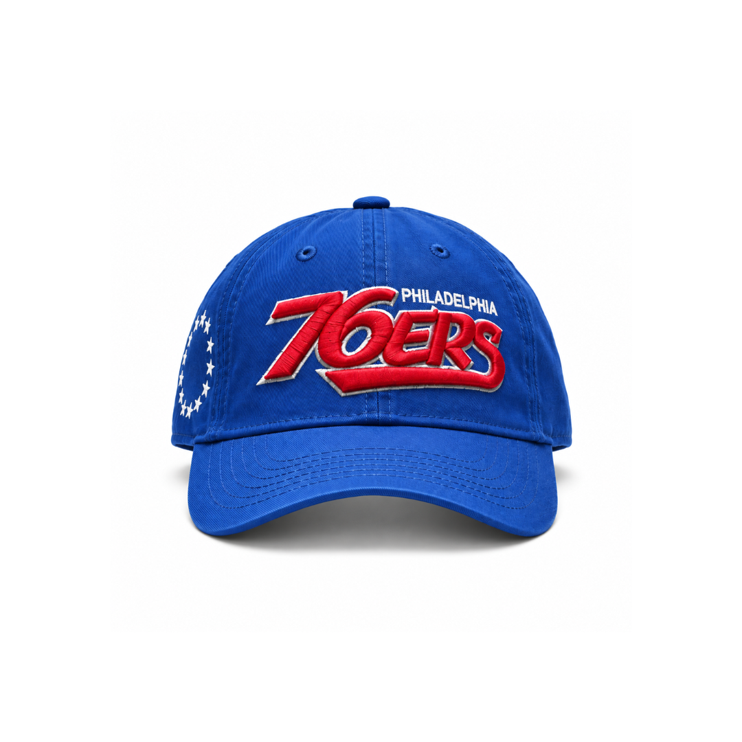 New Era 9TWENTY Philadelphia 76ers Cap - Blue & Red