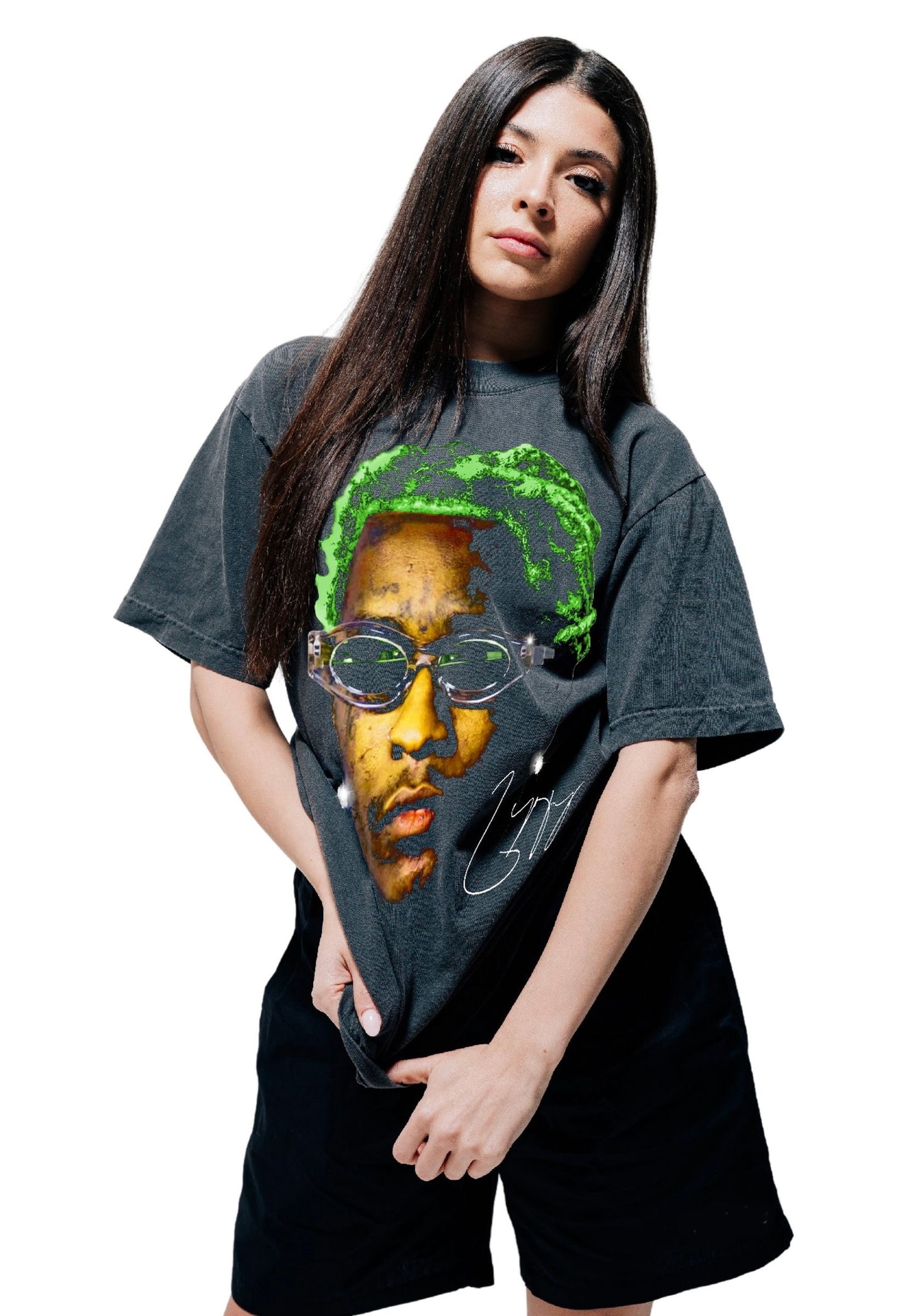 Portraits Young Thugga Tee - Vintage Black