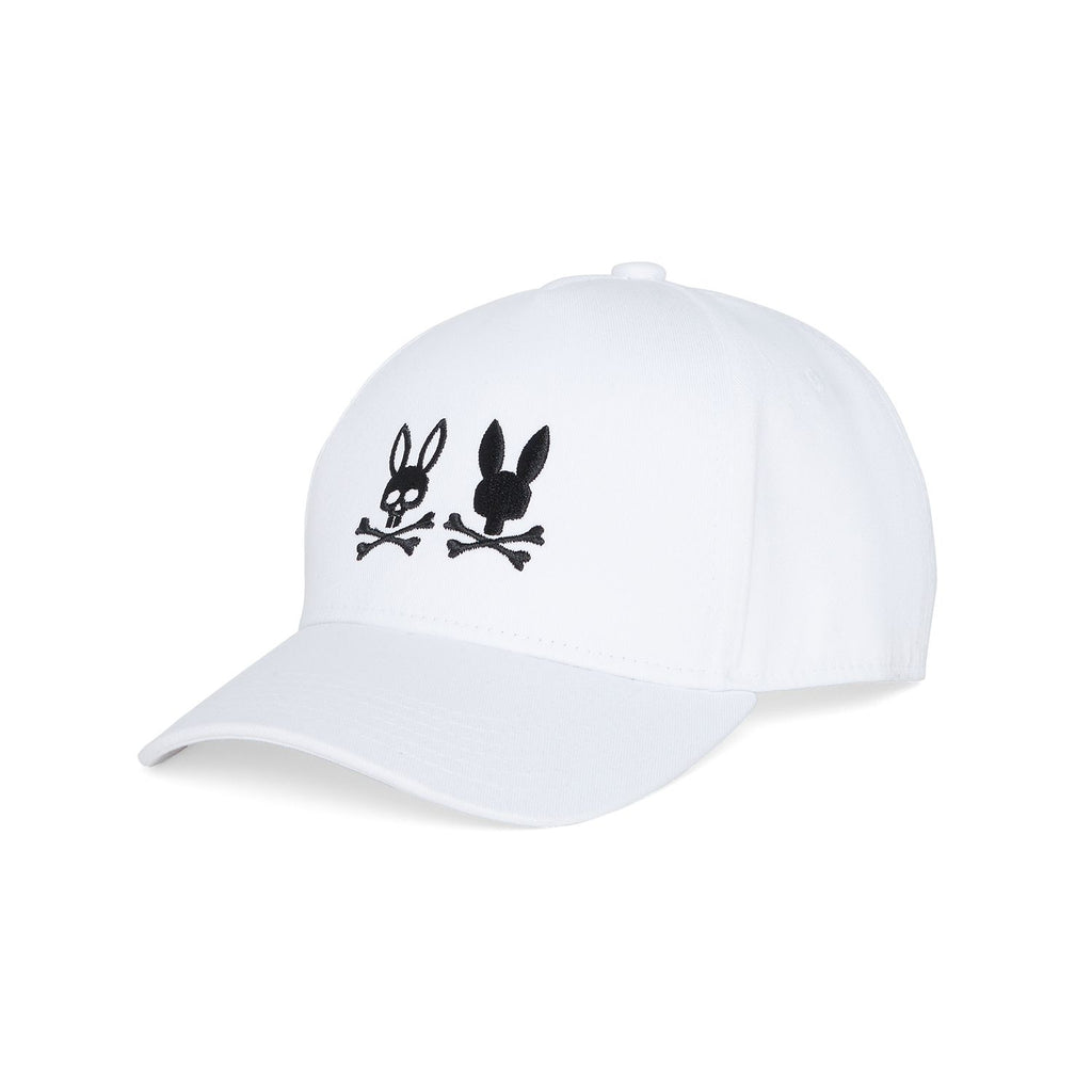 Psycho Bunny Men's Kingwood Embroidered Baseball Hat - White