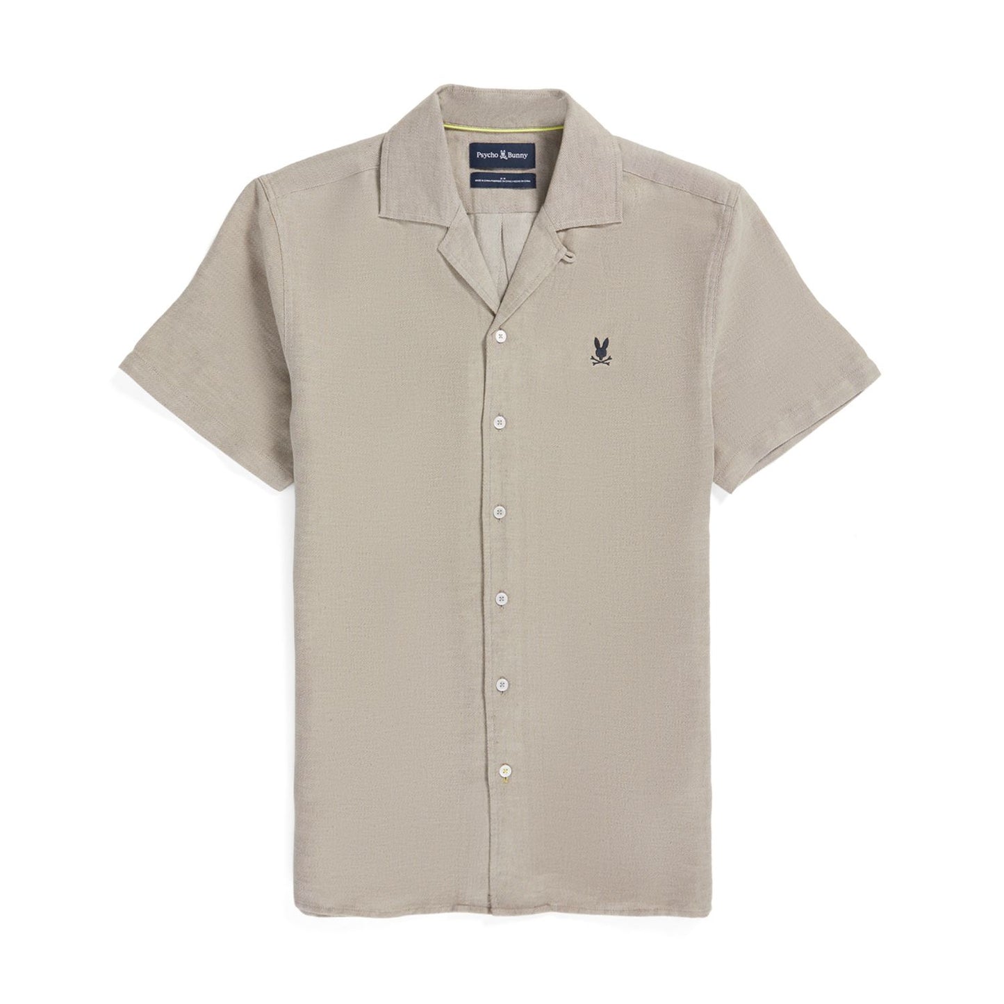 Psycho Bunny Humble Linen Shirt - Wet Sand