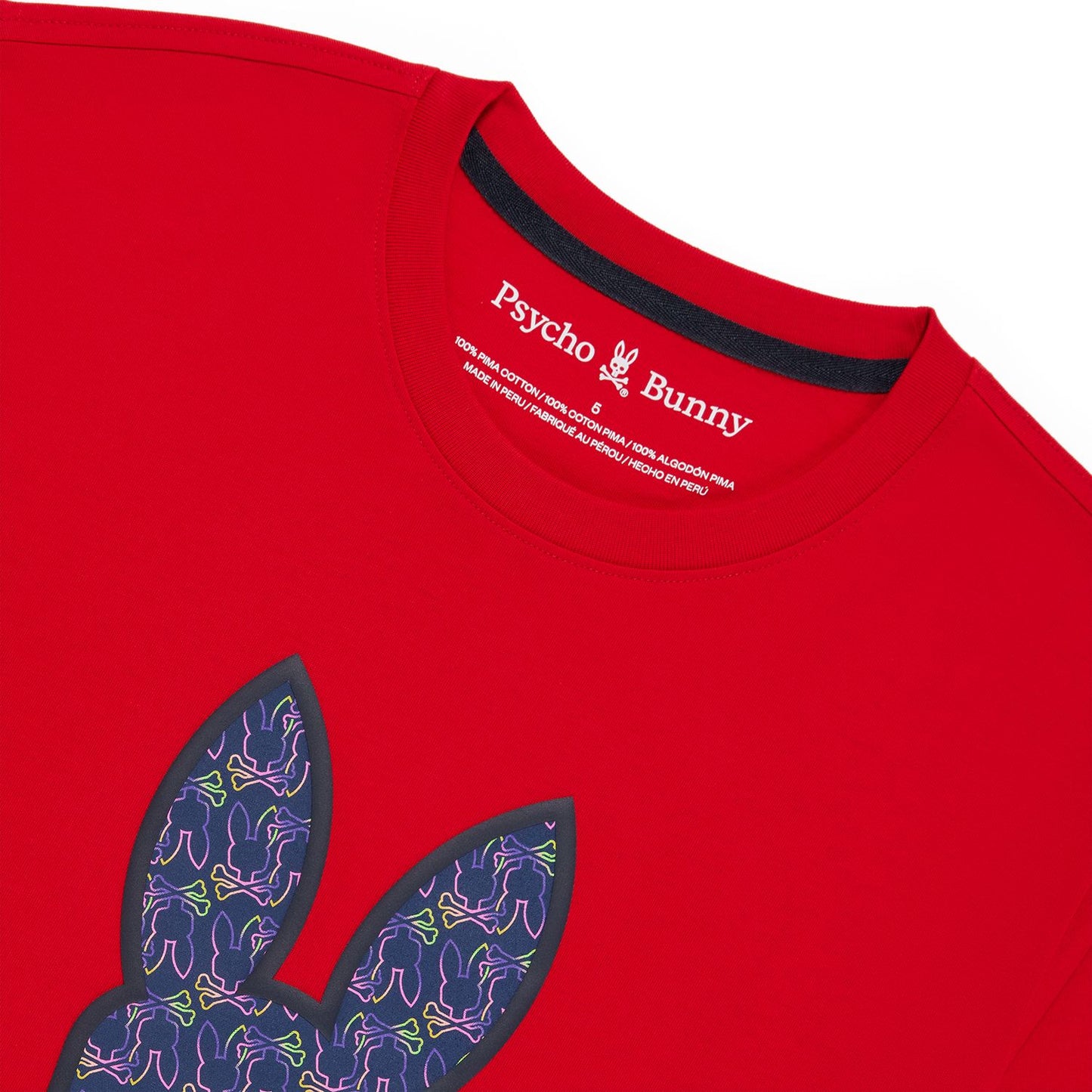 Psycho Bunny Belmont Graphic Tee - Brilliant Red
