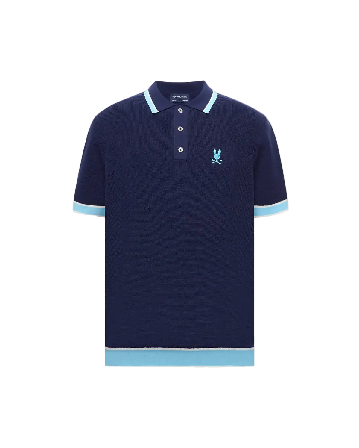 Psycho Bunny Dax Knit Polo - Evening Blue