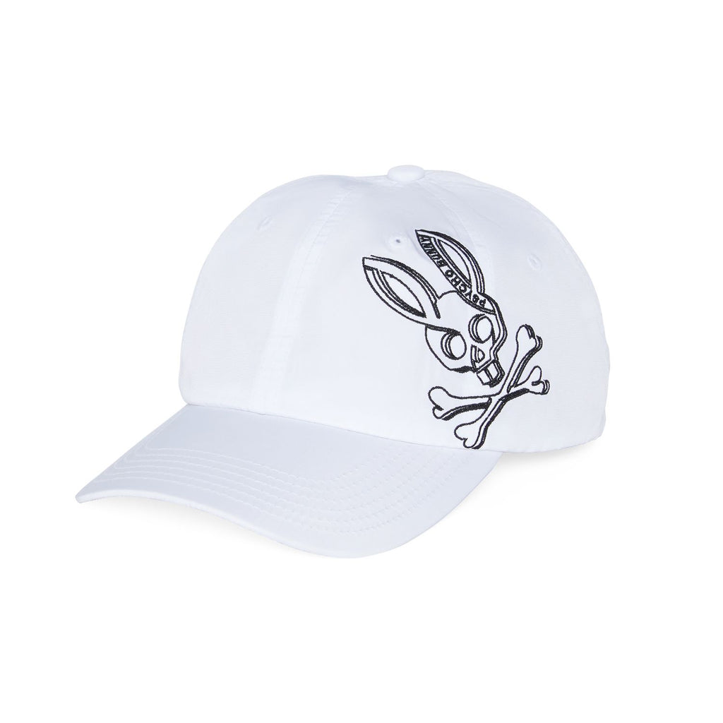 Psycho Bunny Mens Serge Baseball Hat - White