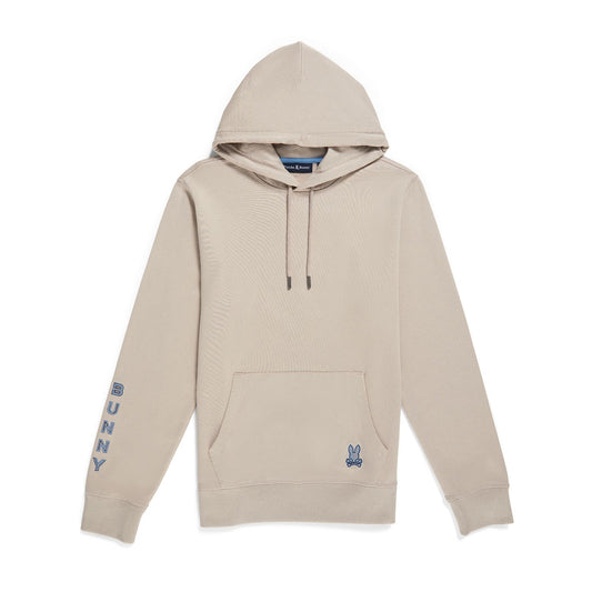 Psycho Bunny Mens Dammes Popover Hoodie - Sandstone