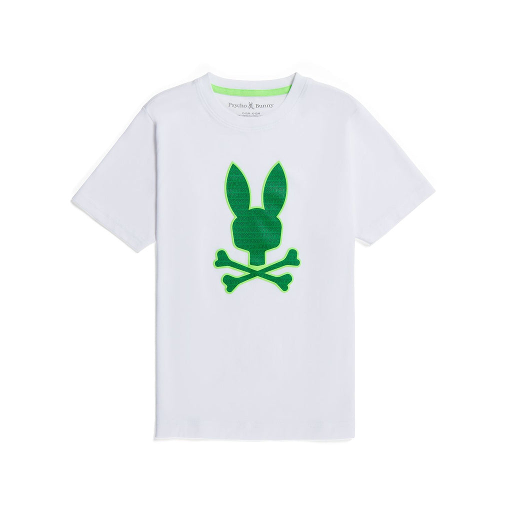 Psycho Bunny Kids Harvey Graphic Tee - White
