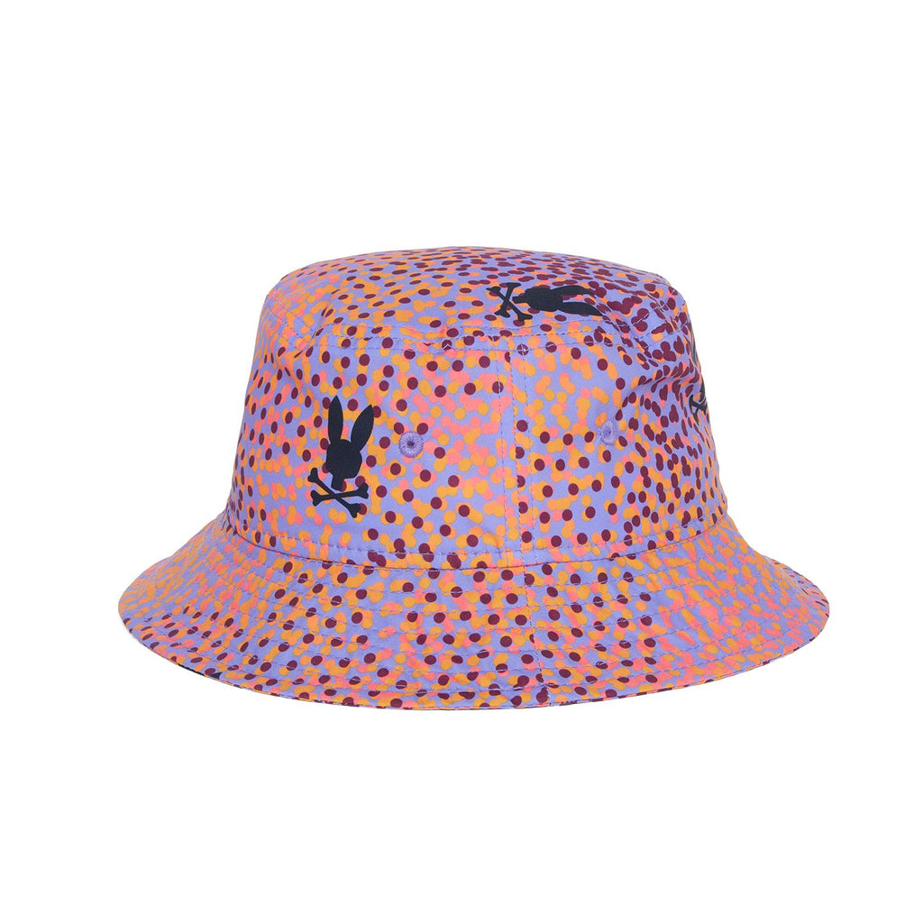 Psycho Bunny Chicago Dotted Bucket Hat - Lavender Purp