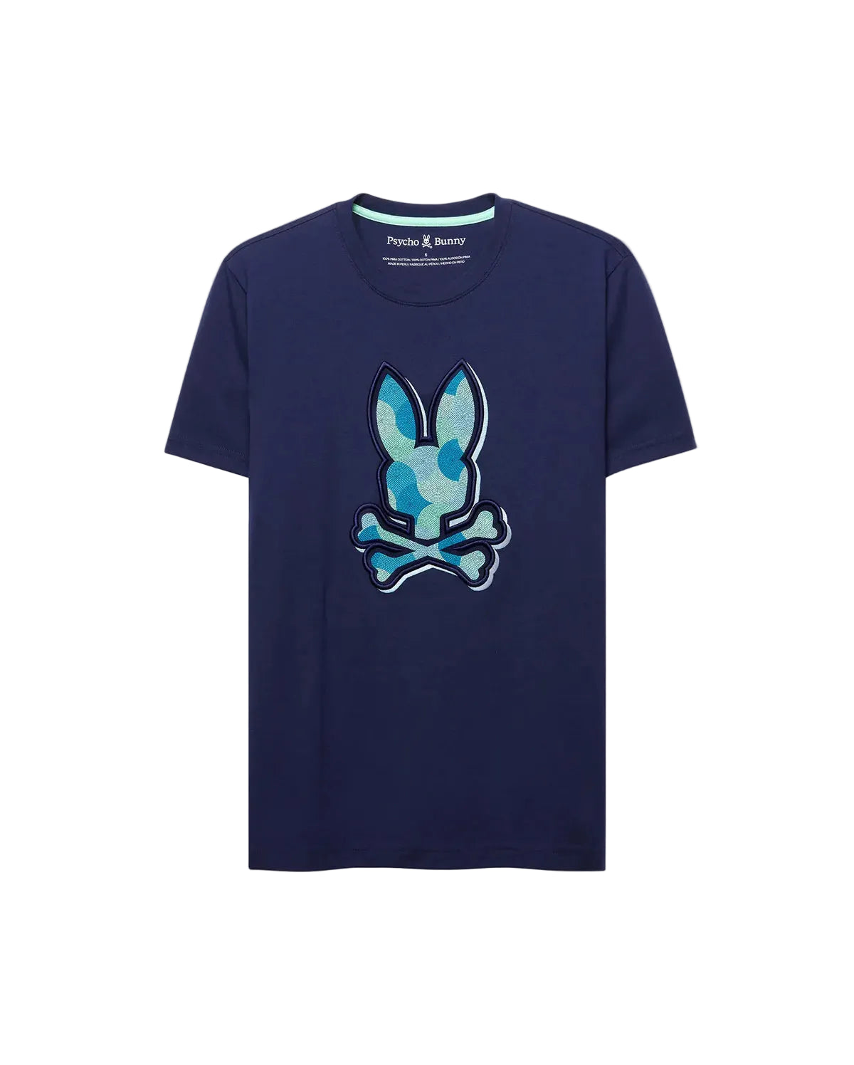 Psycho Bunny Ethan Graphic Tee - Evening Blue