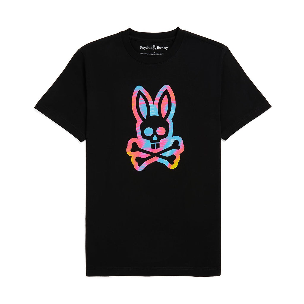 Psycho Bunny Men's Montgomery Graphic Tee - Black