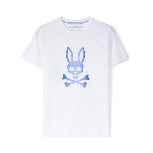 Psycho Bunny Mens Norwood Graphic Tee - White