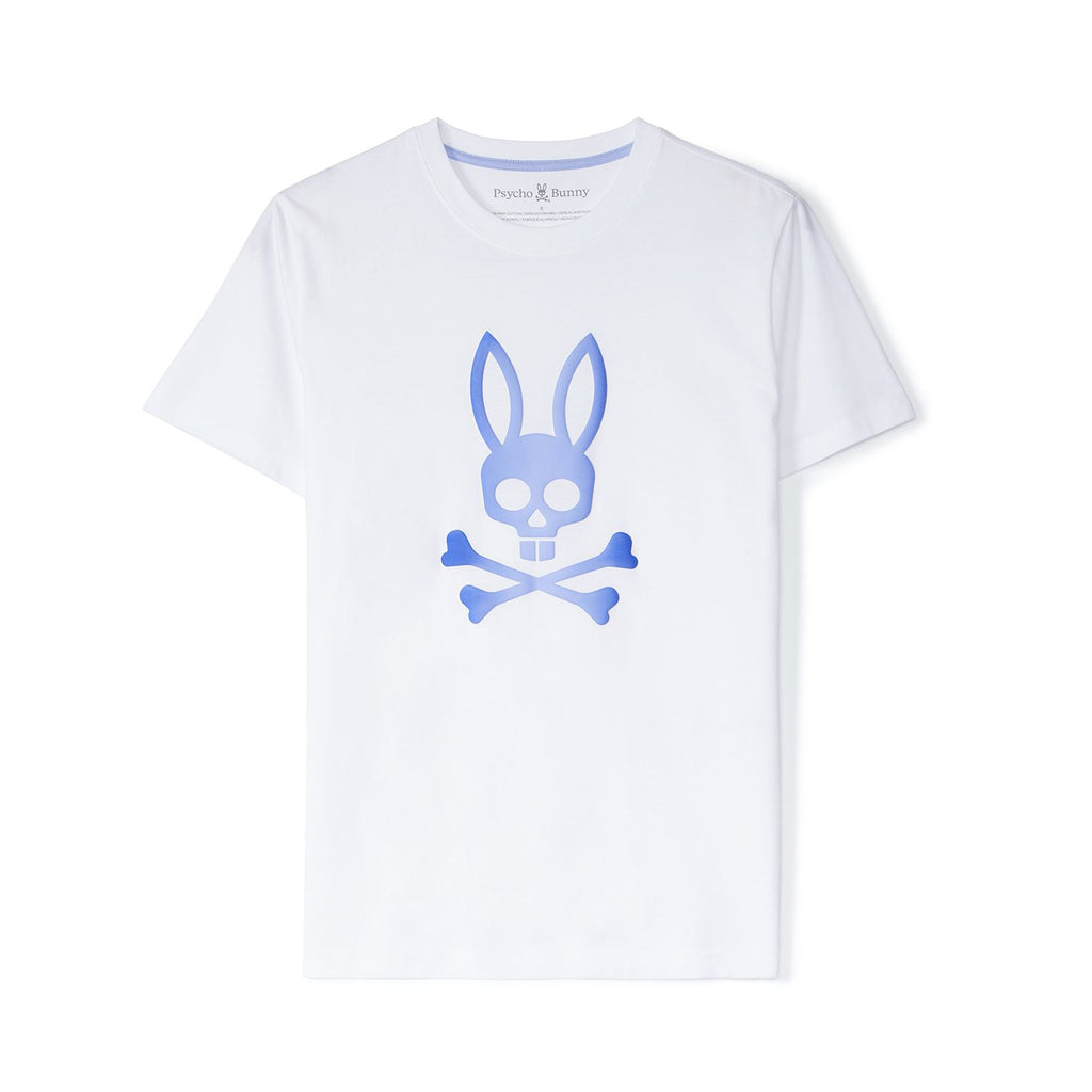 Psycho Bunny Mens Norwood Graphic Tee - White