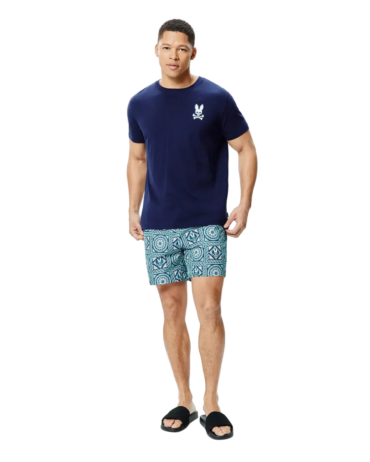 Psycho Bunny Frank Back Graphic Tee - Evening Blue