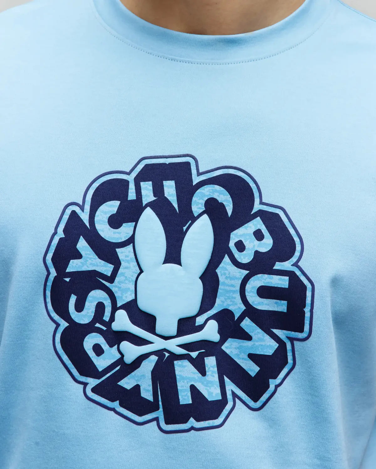 Psycho Bunny Toby Graphic Tee - Glacier Lake