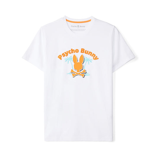 Psycho Bunny Boston Graphic Tee - White