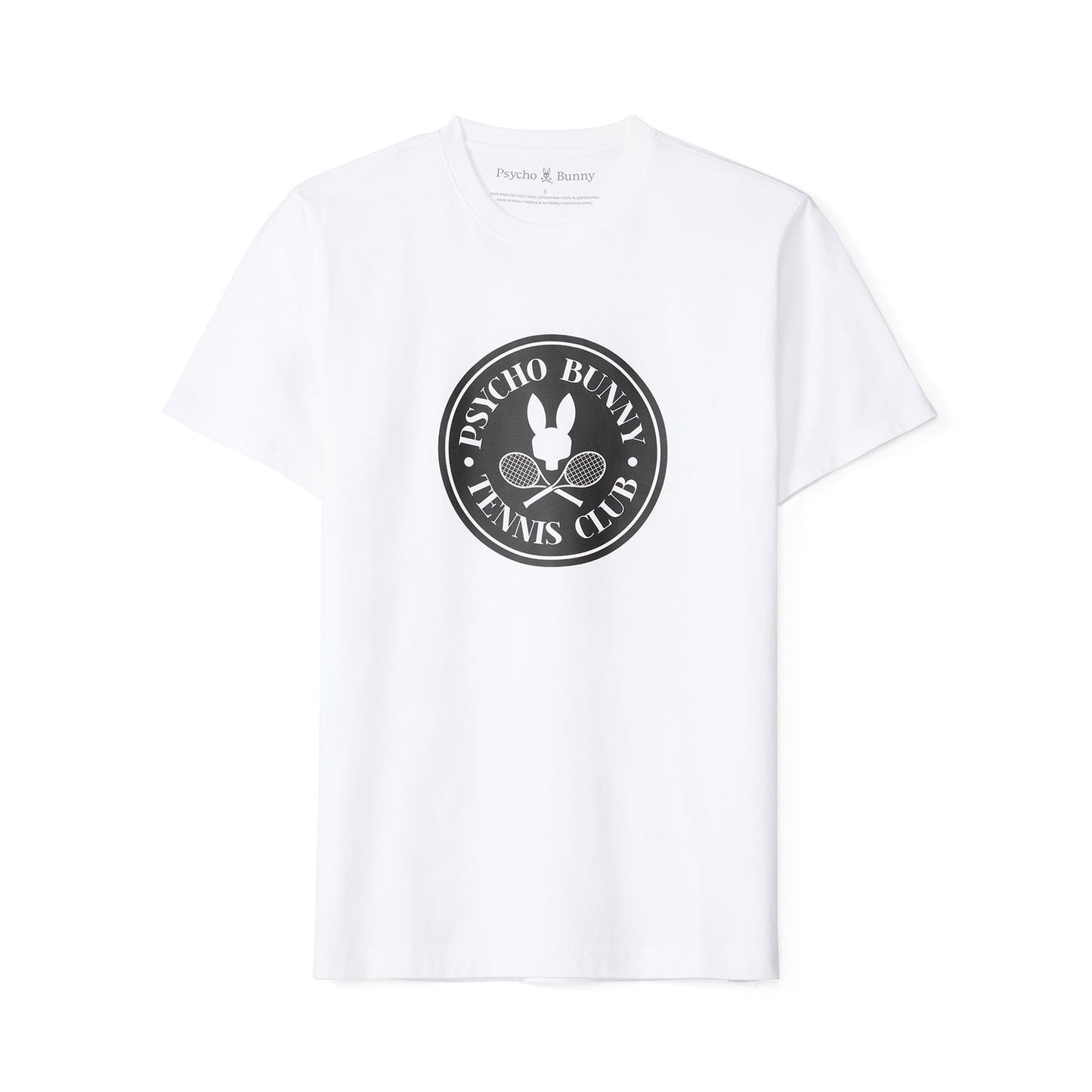 Psycho Bunny Courtside Sport Tee - White