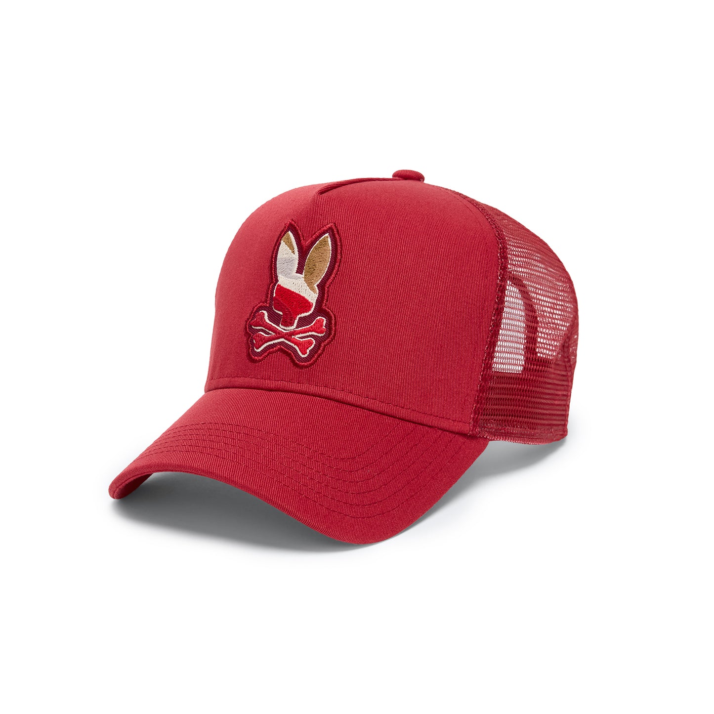 Psycho Bunny Dante Trucker Hat - Garnet