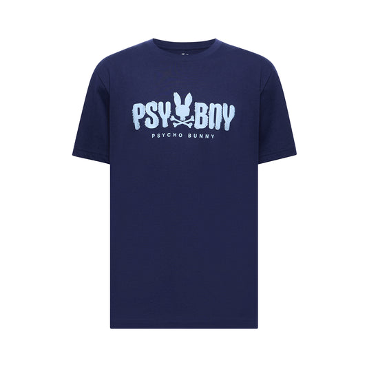 Psycho Bunny Otto Graphic Tee - Evening Blue