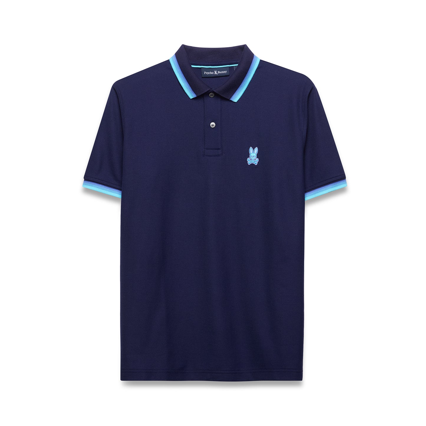Psycho Bunny Holden Pique Polo - Evening Blue