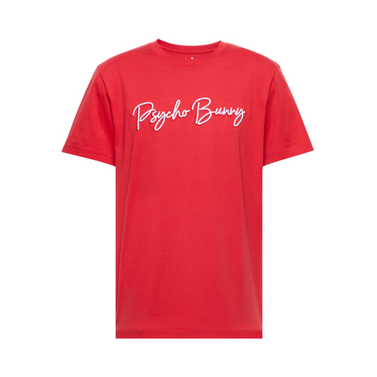 Psycho Bunny Genesee Graphic Tee - Brilliant Red