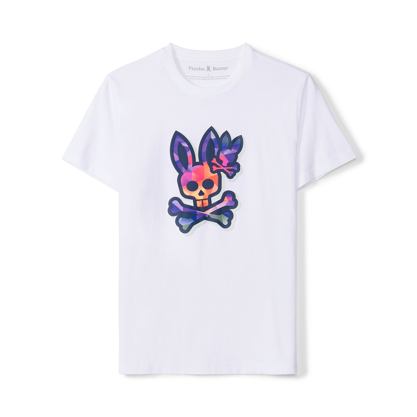 Psycho Bunny Randolph Graphic Tee - White