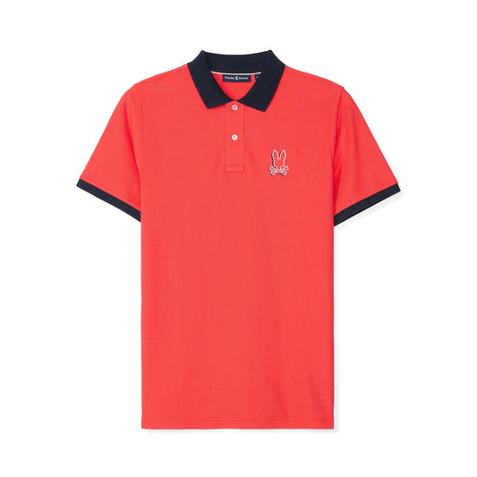 Psycho Bunny Bellaire Pique Polo - Hibiscus