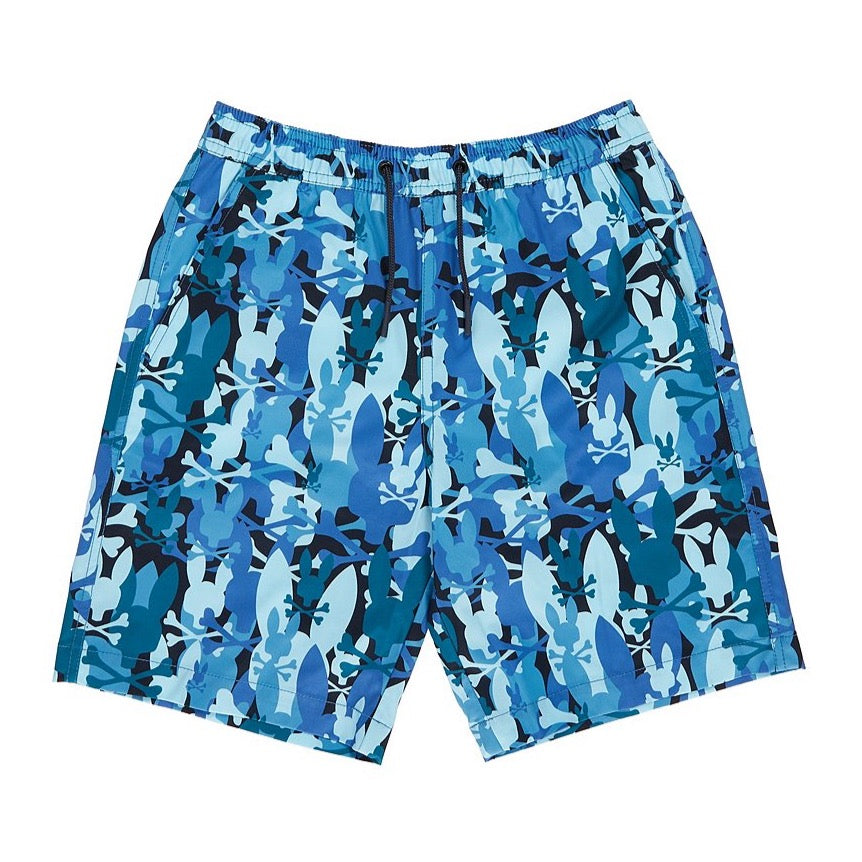 Psycho Bunny Mens Suncoast Swim Shorts - Nile Blue
