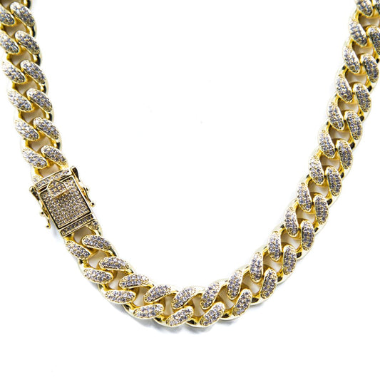 Golden Gilt Choker Studded Chain