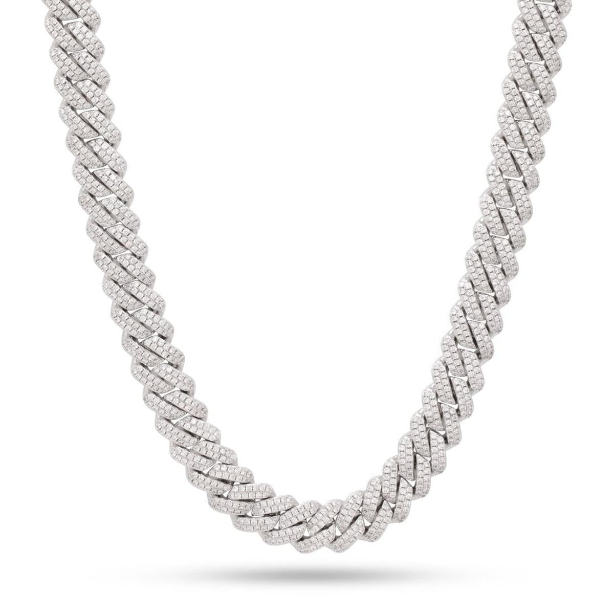 King Ice 12mm Iced Diamond Cut Miami Cuban Chain